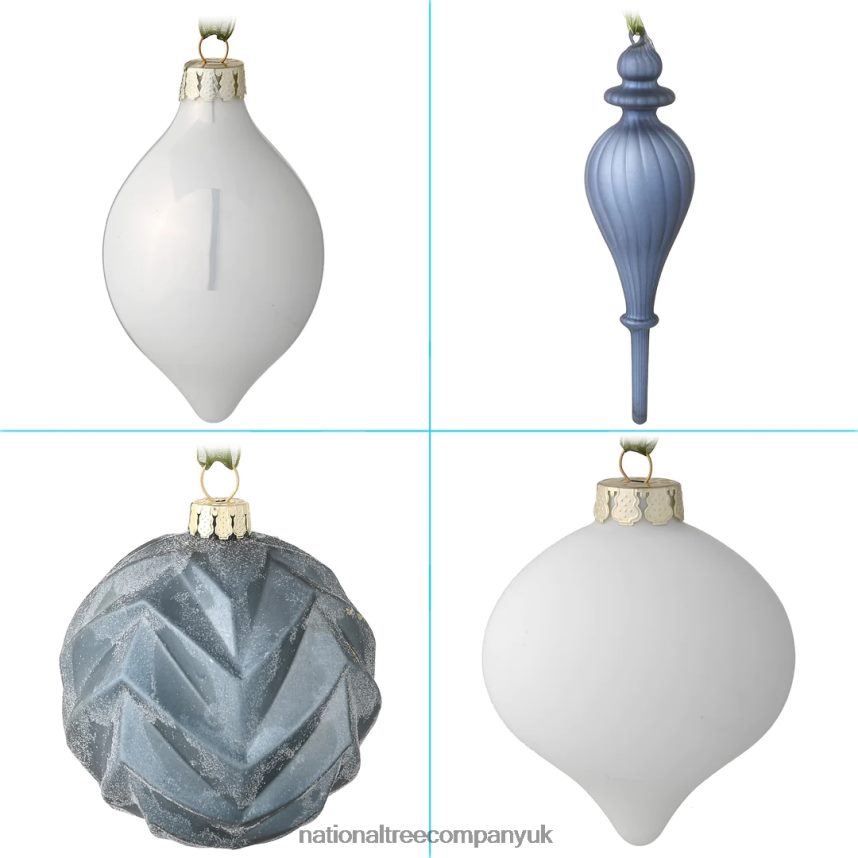 decoration | National Tree Company 20-Piece Christmas Tree Ornament Set Arctic Lights Collection F2L4F532